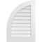 Ekena Millwork Quarter Round Top Left Surface Mount PVC Gable Vent w/ 3-1/2"W x 1"P Standard Frame, 22"W x 32"H GVPQL22X3201SN - alternate 1